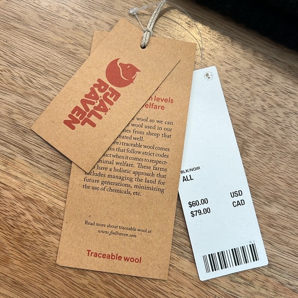 NWT Fjallraven | 1960 Logo Hat - Black Wool Unisex - Picture 3 of 8